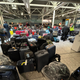 Suitcases are seen uncollected at Heathrow's Terminal Three baggage reclaim, west of London on July 8, 2022.